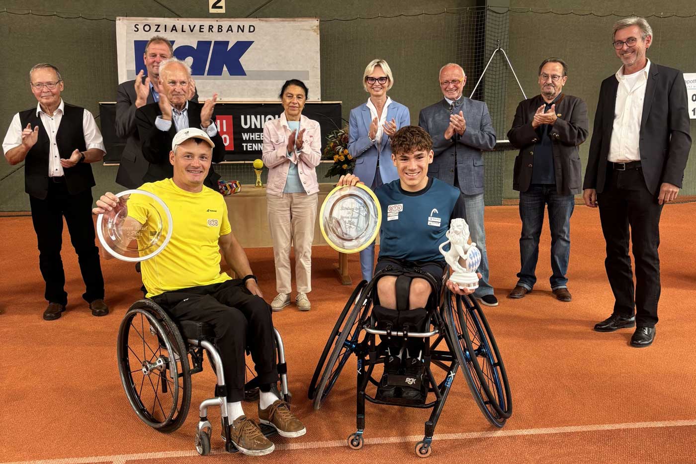 Maxi Taucher und Josef Riegler | Preisverteilung ITF-Herrenturnier in Büchelberg